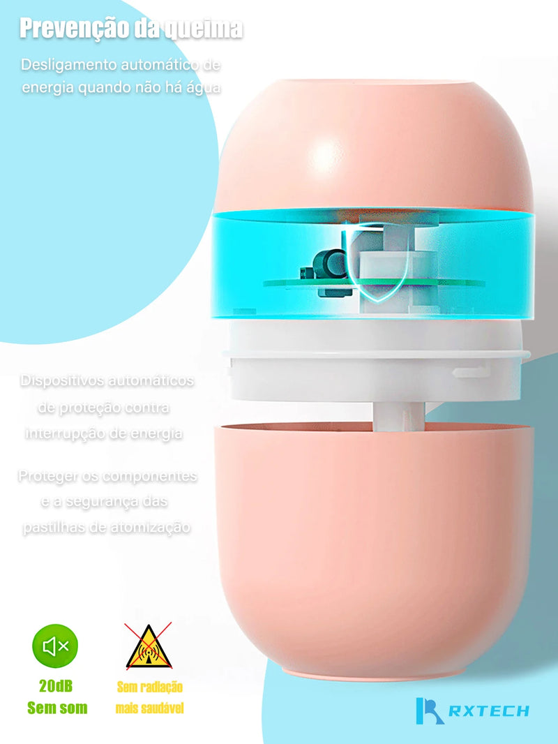 Umidificador De Ar Aromatizador De Ambiente Purificador Ultrassónico