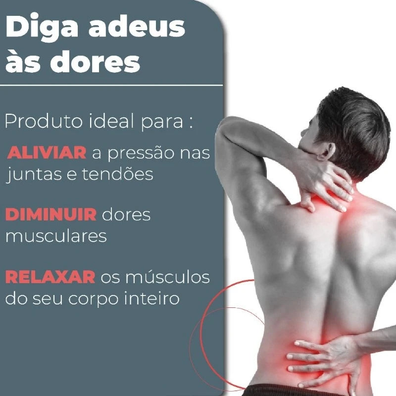 Pistola Massageadora Elétrica Muscular Recarregável