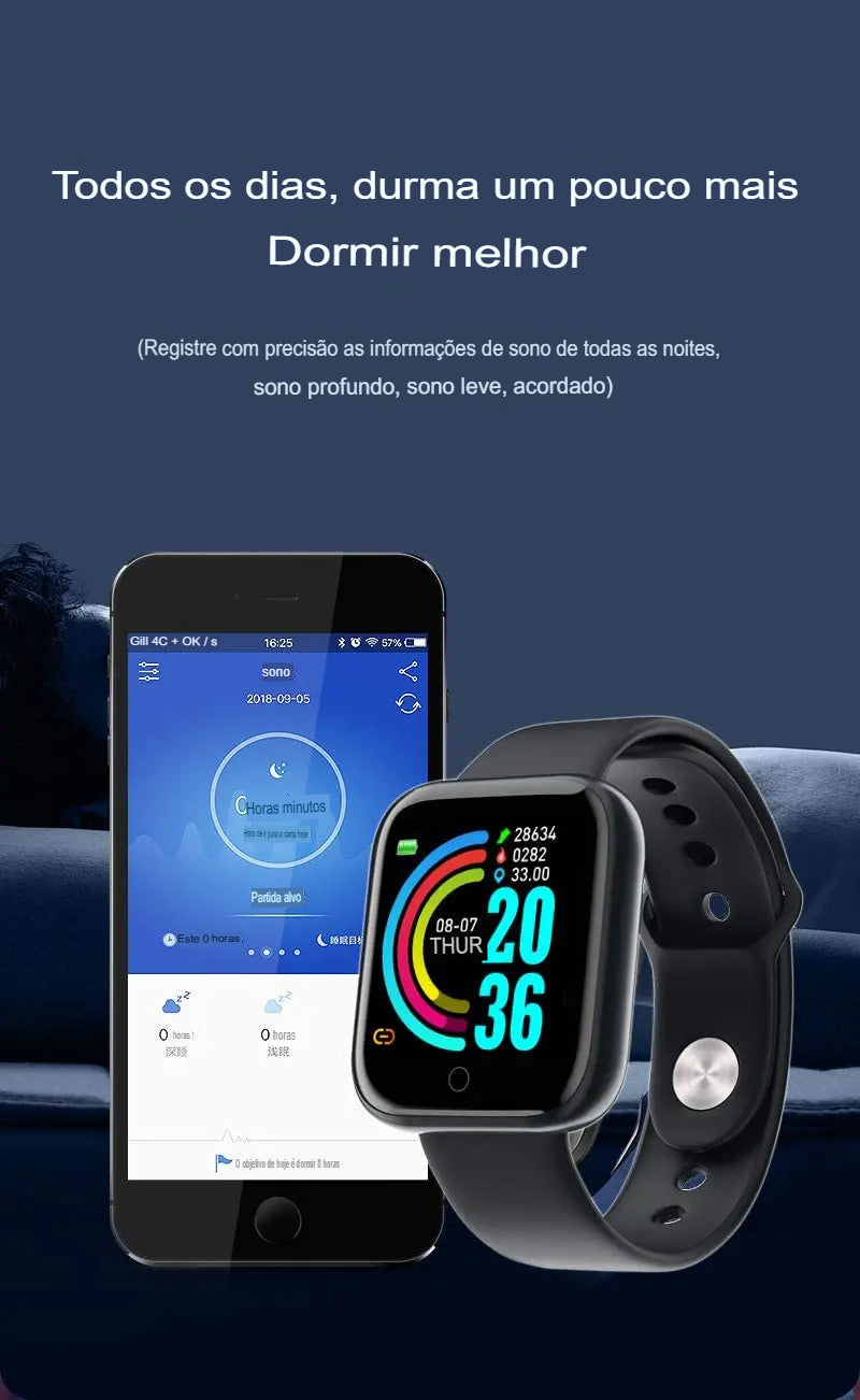 Relógio Smartwatch D20 Pro Y68