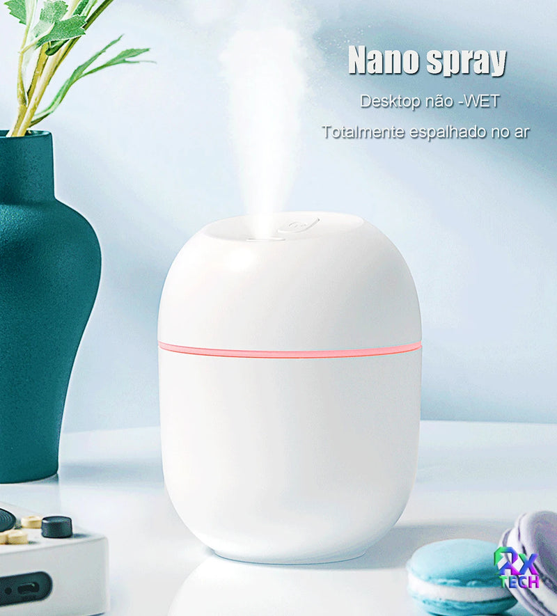 Umidificador De Ar Aromatizador De Ambiente Purificador Ultrassónico