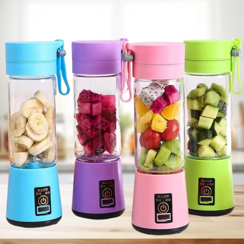 Mini Liquidificador 6 Lâminas USB Portátil Recarregável