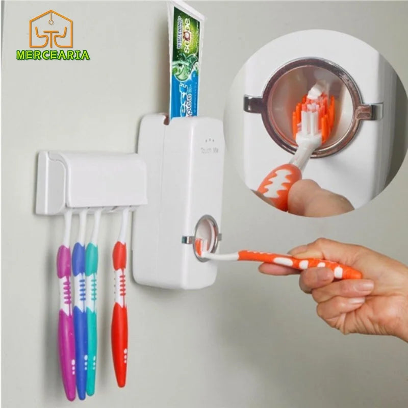 Suporte De Escova & Dispenser De Creme Dental