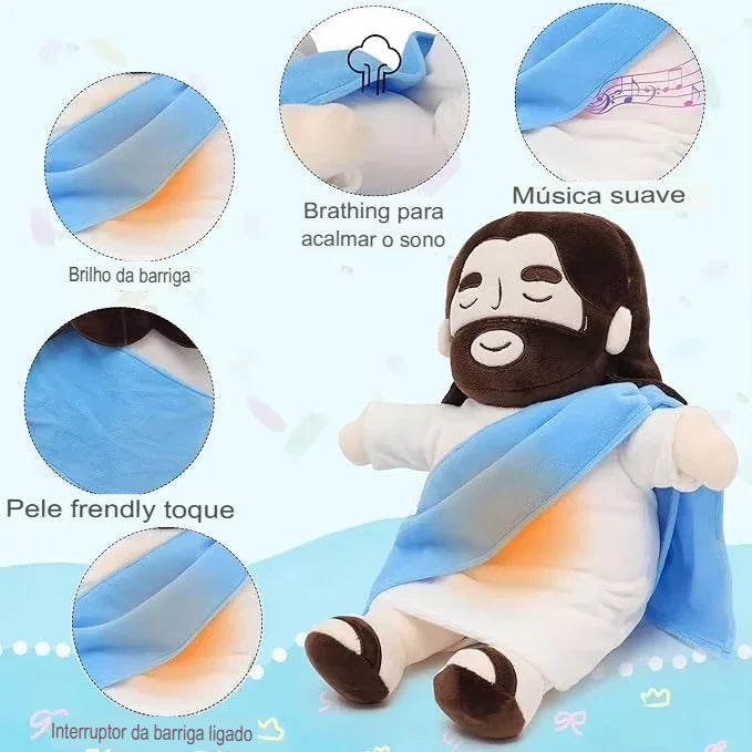 Jesus Soninho Pelúcia Que Abraça Com Fé & Acalma A Alma